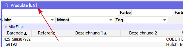 Anzeige der Formularsprache im Fenstertitel