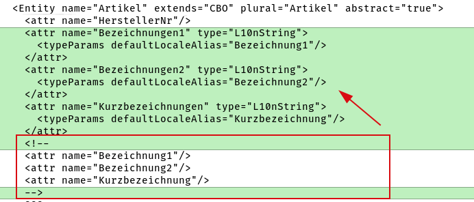 Schema-Anpassung: Von String zu L10nString im XML