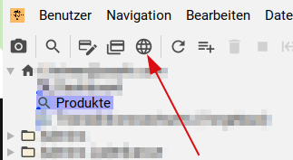 Globus-Action-Button mit Tooltip