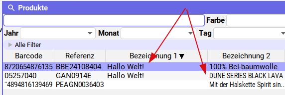 Lesezeichen mit deutscher Spracheinstellung